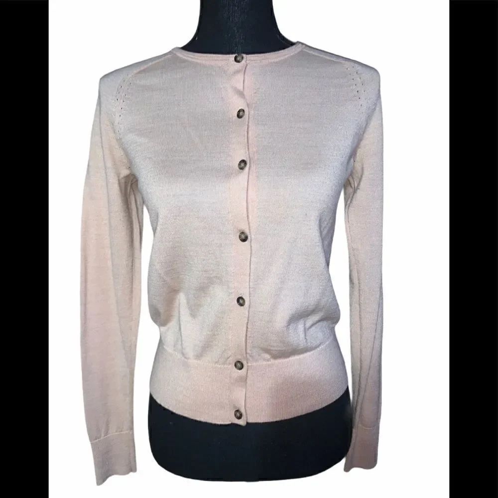 Ann Taylor Loft Button Front Cardigan
